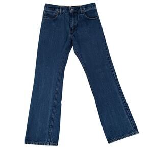 Levi's 517 Boot Cut Jeans Mens 31X30 Blue Y2k Cowboy Rodeo Western Red Tab